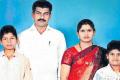 Kashi Vishwanath with wife Saritha and sons (file photo) - Sakshi Post