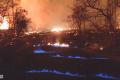 This photo from video from the U.S. Geological Survey shows blue burning flames of methane gas erupting through cracks &amp;amp;nbsp; - Sakshi Post