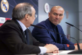 Zinedine Zidane looks at President of Real Madrid, Florentino Perez - Sakshi Post