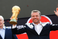 Former German soccer star Lothar Matthaus at a ceremony to welcome the FIFA World Cup trophy - Sakshi Post