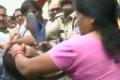 Women bystanders, angry over the hostage crisis, assaulted him with slippers. - Sakshi Post