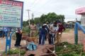 Police scanning for bombs on the premises of a bus station in Adilabad on Sunday - Sakshi Post