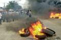 Agitators had clashed with the police and torched vehicles at several places - Sakshi Post