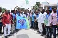 TJS flagging Mahapadayatra in Surypet - Sakshi Post