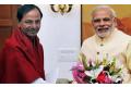 Telangana CM K Chandrasekhar Rao with Prime Minister Modi -File Photo - Sakshi Post