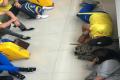 Mahendra Singh Dhoni posted a picture of him sleeping on the floor of an airport - Sakshi Post