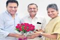 Gandra Venkataramana Reddy along with his wife, Jyoti joined TRS - Sakshi Post