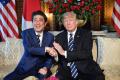 Shinzo Abe and Donald Trump - Sakshi Post