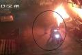 CCTV footage of miscreants setting fire to vehicles in Singh Nagar - Sakshi Post