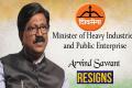 Shiv Sena’s Union Minister Arvind Sawant Resigns From Modi Cabinet - Sakshi Post