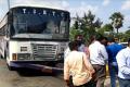 TSRTC Bus which had lost control - Sakshi Post