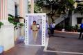 Director General of Police Mahender Reddy walked through the tunnel to formally inaugurate it. - Sakshi Post