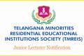 TMREIS notifies 840 junior lecturer posts on Temporary basis - Sakshi Post