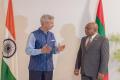 External Affairs Minister S Jaishankar with his Maldivian counterpart Abdulla Shahid (Twitter/@abdulla_shahid) - Sakshi Post