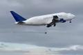 Boeing Dreamlifter jet loses wheel during take-off from Taranto airport in Italy on Tuesday. (Source: Twitter/@Aero_in) - Sakshi Post