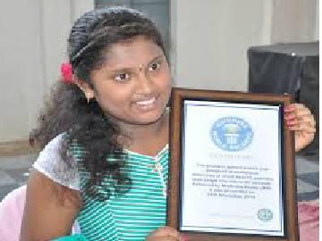 Telangana girl in Guinness Book for chalk-carving act - Sakshi Post