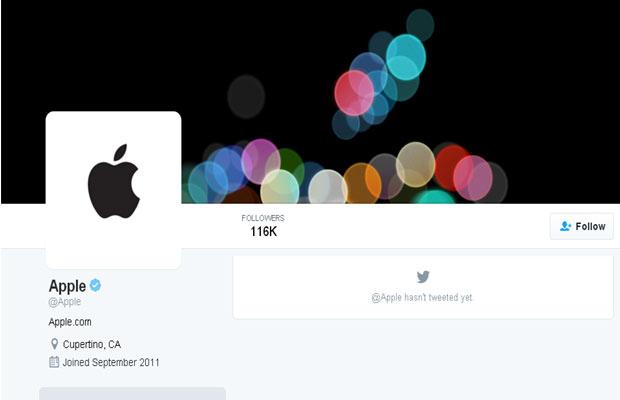 Apple has changed its profile photo to a black Apple logo on a white background. - Sakshi Post