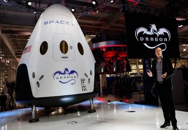 Manned Dragon V2 Space Taxi being unveiled in 2014 - Sakshi Post