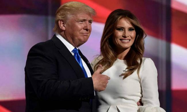 US President Donald Trump with wife Melania - Sakshi Post