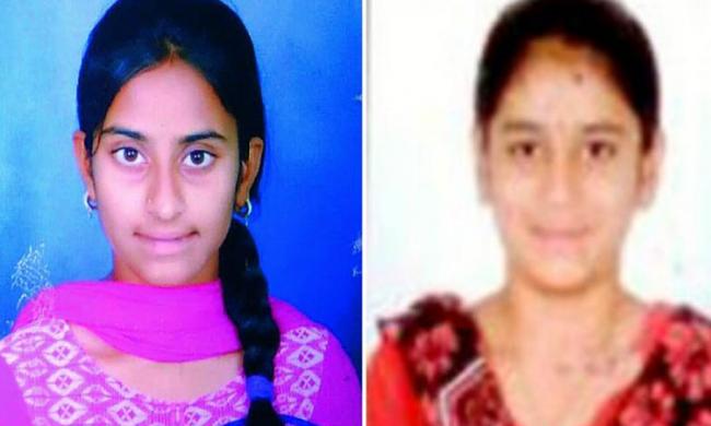 K. Sandhya and V. Sandhya who studied in NRI junior college in Vanasthalipuram emerged as the toppers in their college in inter exams - Sakshi Post