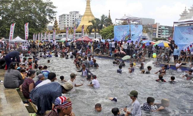 Water festival in Myanmar - Sakshi Post