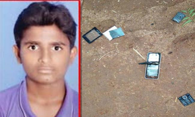 Y. Mallesh (file photo), exploded mobile phone (right) - Sakshi Post