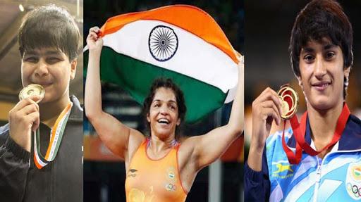 Divya Kakran, Sakshi Malik and Vinesh Phogat cruised into the gold medal round of their respective weight categories with comfortable victories in the Asian Wrestling Championship.