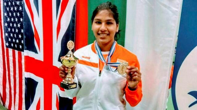 Bhavani Devi, on Saturday, became the first Indian to win a gold medal in an international fencing event. - Sakshi Post