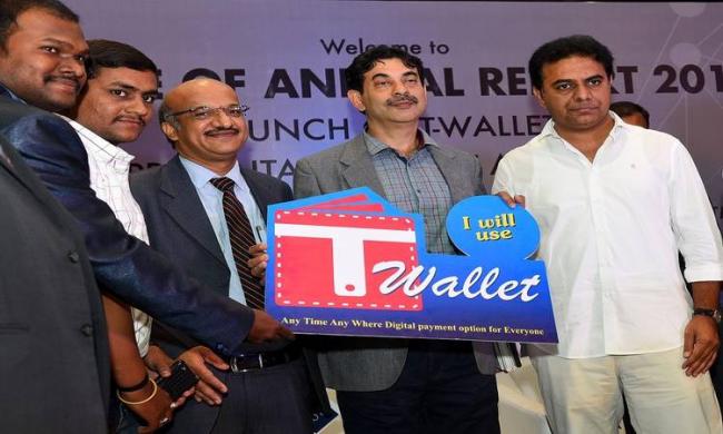 IT Minister KT Rama Rao launched T-Wallet here on Thursday - Sakshi Post