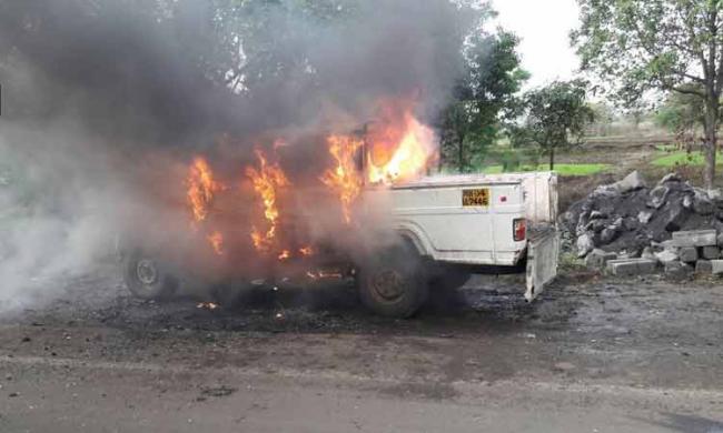 The farmers were opposing the acquisition of the abandoned airstrip for constructing a new airport at Nevali, around 40 km  north-east of Mumbai. - Sakshi Post