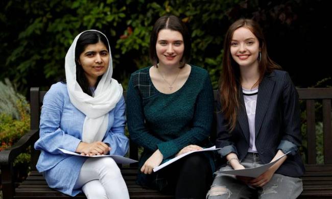 Malala along with her fellow students&amp;amp;nbsp; - Sakshi Post