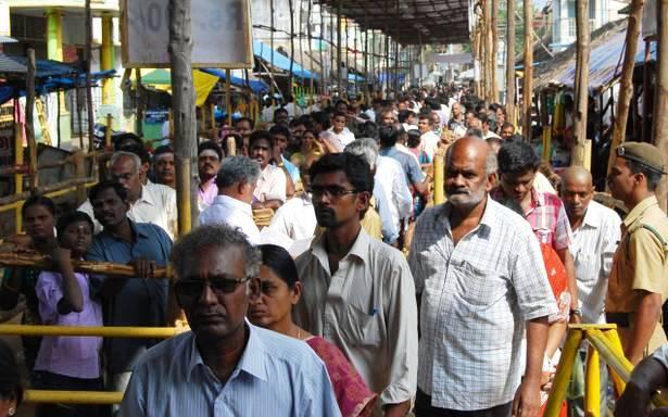 Devotees at Tirunallar Saniswaran Temple - Sakshi Post