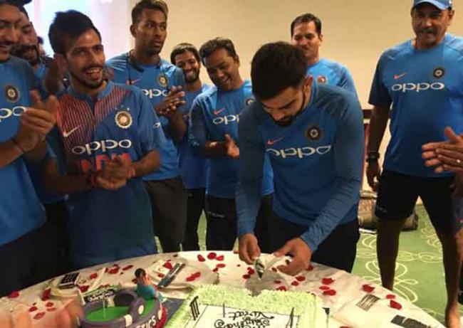BCCI uploaded photos of the celebration through its official Twitter account. - Sakshi Post