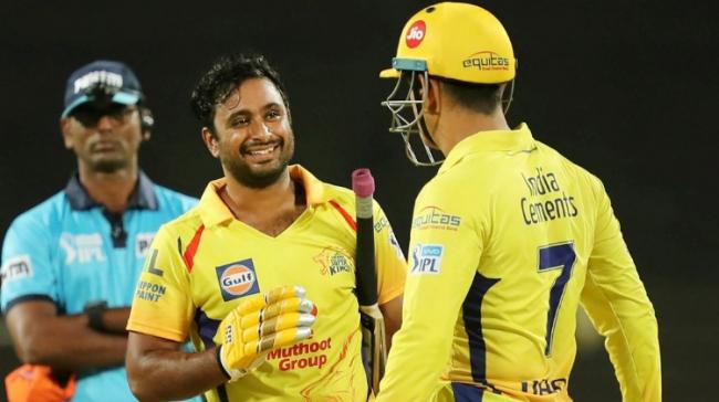 Ambati Rayudu celebrates his century against Sunrisers Hyderabad - Sakshi Post