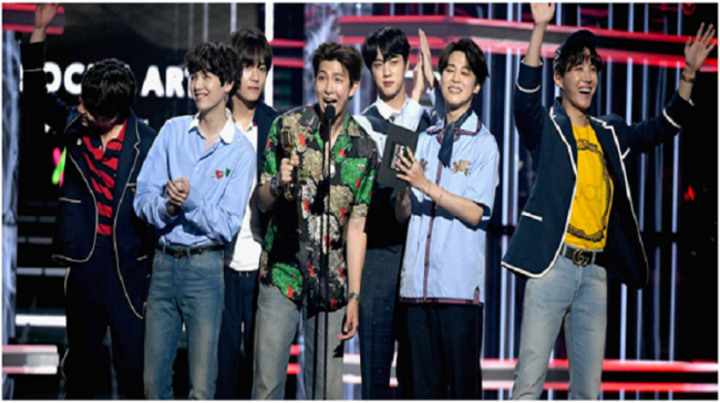 BTS Win the Top Social Artist Award at the BBMAS - Sakshi Post