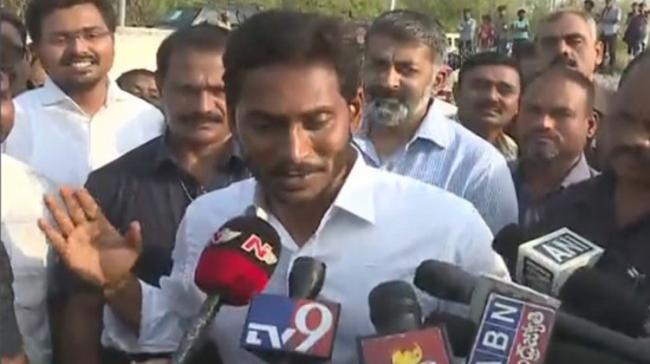 YS Jagan Mohan Reddy after casting his vote - Sakshi Post