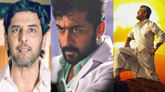 Babloo Prithveeraj, Suriya and Thala AjithKumar - Sakshi Post