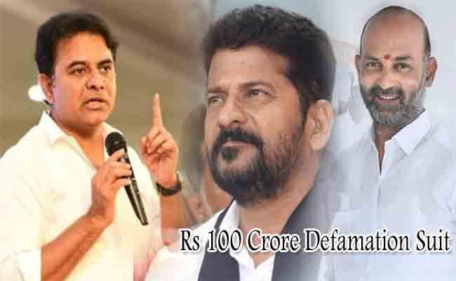 TSPSC Case: KTR Serves Rs 100 Crore Defamation Notice To Bandi Sanjay ...