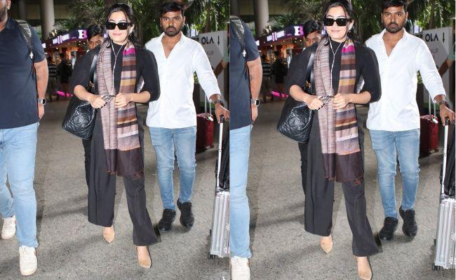 actress-rashmika-mandanna-spotted-in-mumbai-airport-Sakshi Post